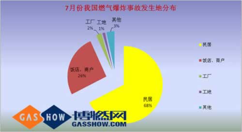  2016年度7月份我國燃?xì)獗ㄊ鹿史治龇植?