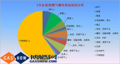  2016年度7月份我國燃?xì)獗ㄊ鹿史治鲈蚍诸? width=